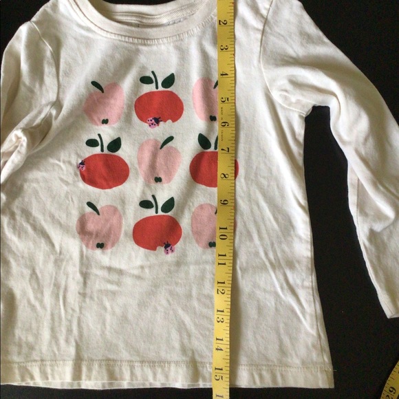 KIDS 😄 Hanna Andersson Apples & Ladybugs T shirt - Picture 10 of 11
